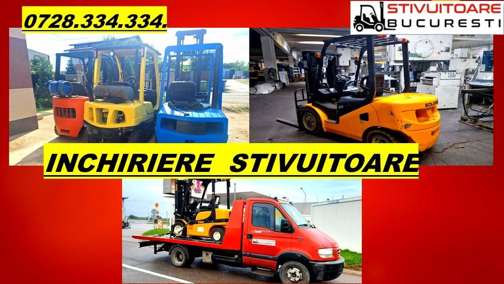 Închiriere stivuitor încarcare descarcare marfa paleti containere tir
