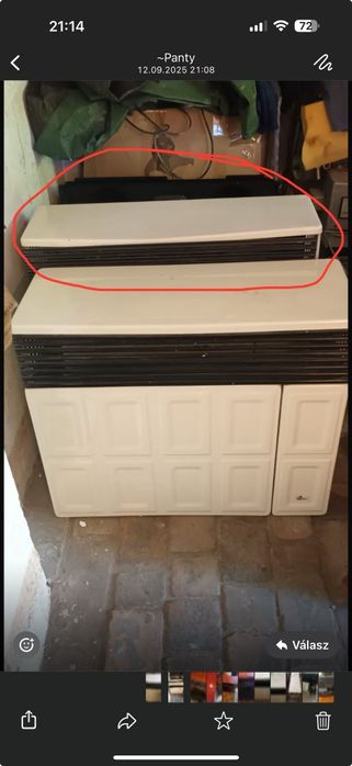 Convector pe gaze Lampart LB cu Tiraj fortat stare foarte bună de func
