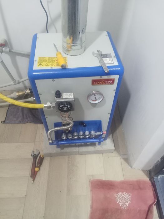 Ремонт и чистка газовых напольных котлов юни люкс лемакс котлов