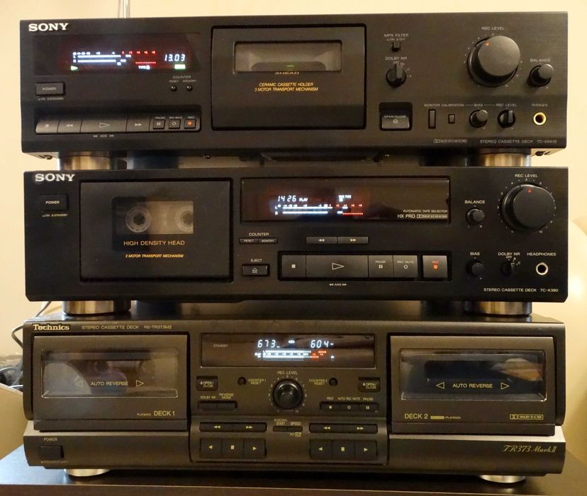 CasetofonDeck Sony TC-K 661S, Sony TC-K390 , Deck Technics RS-TR373 M2