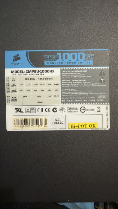 Sursa Corsair CMPSU-1000HX modulara