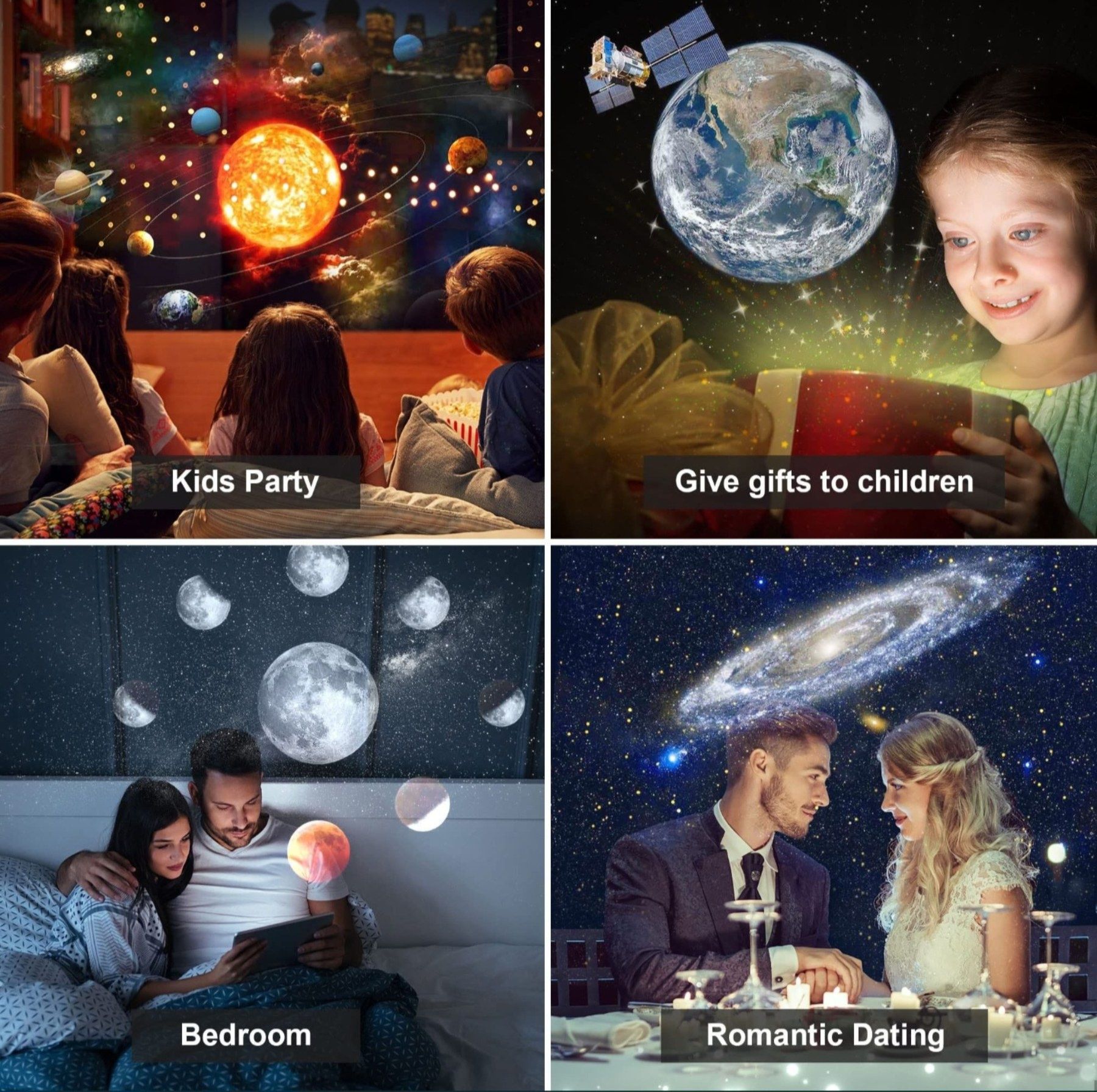 Звезден проектор Fussion Planetarium планетариум звездно небе 12 филма
