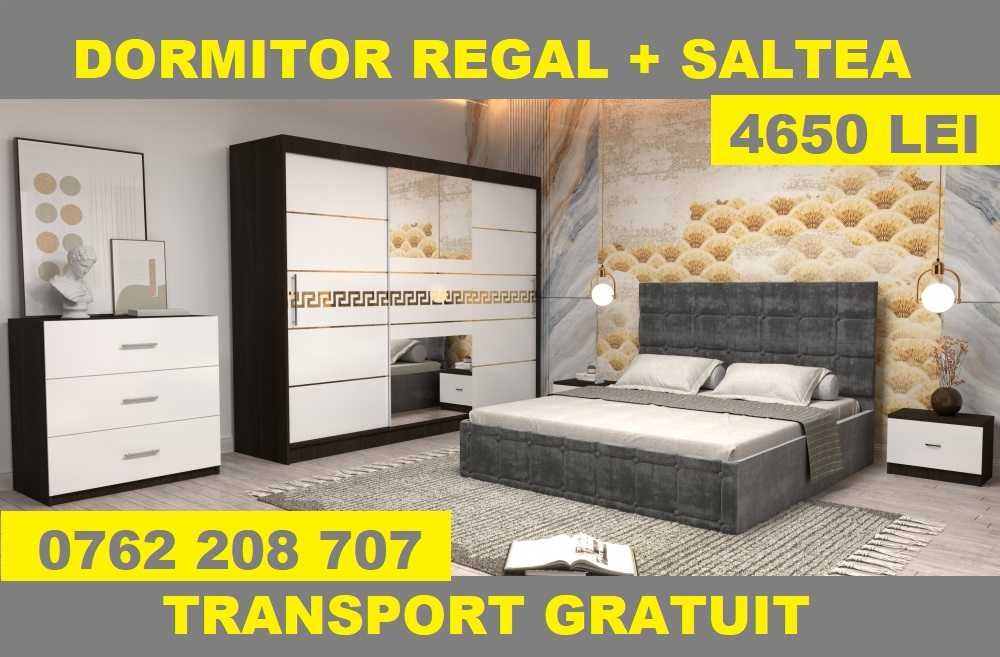 Dormitoare Matrimoniale, Paturi Tapitate, Dressinguri cu Oglinda A050