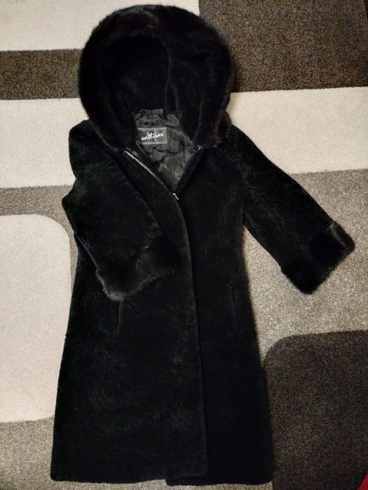 Продам шубу, стриженный мутон с норкой