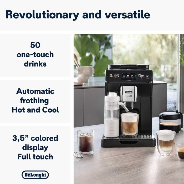 Кафеавтомат Delonghi Eletta Explore Cold Brew (ECAM450.65.G) 1450W