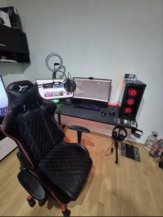 Sistem Gaming Complet PC + Monitoare + Birou + Scaun