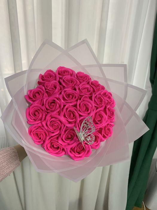 Buchet cu trandafiri din sapun