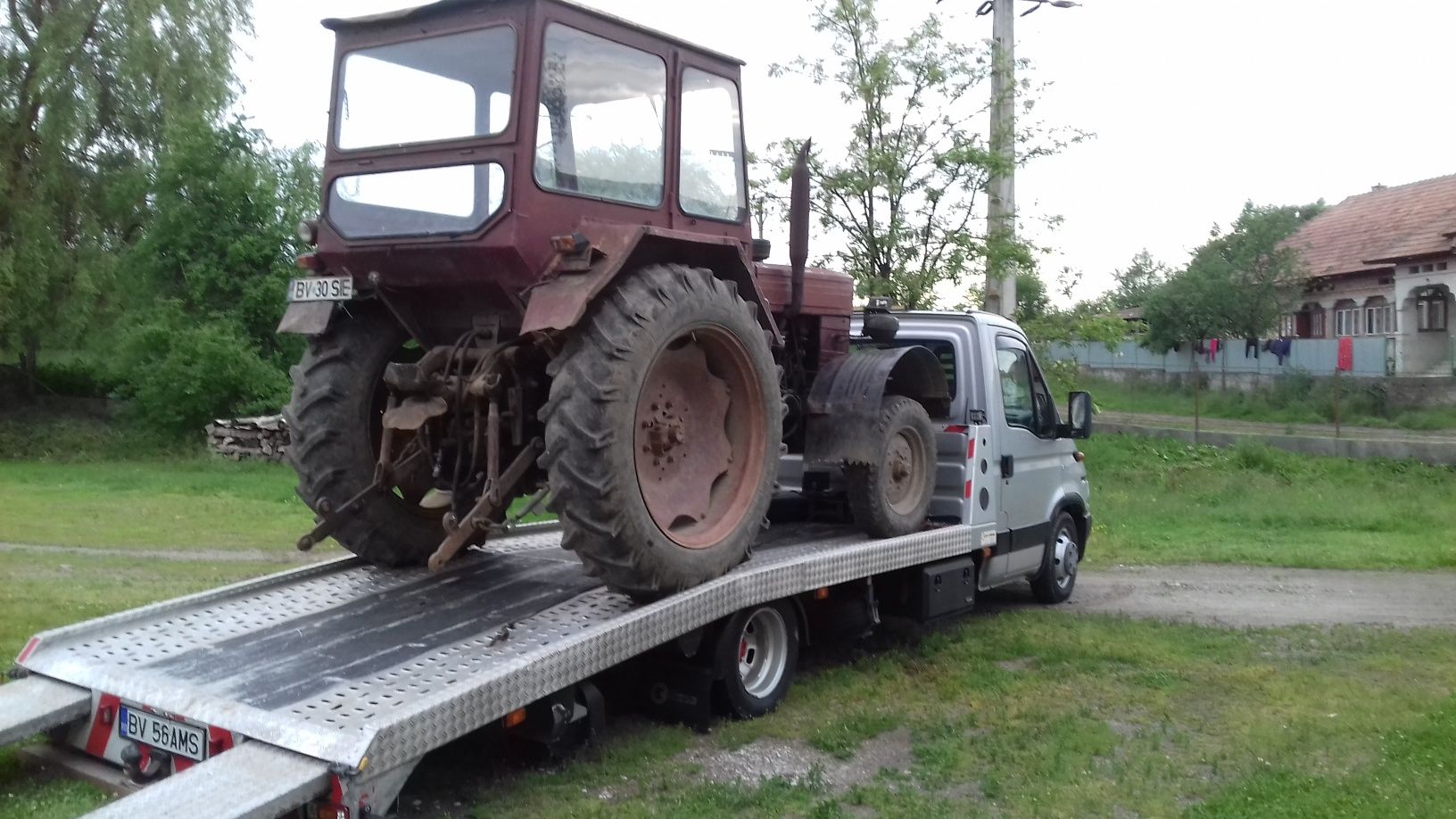 Tractari/transport dube si utilaje agricole