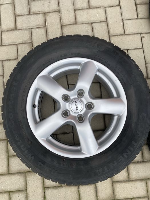 Jante aliaj 17  marca Rial cu anvelope continental iarna , Vw Touareg