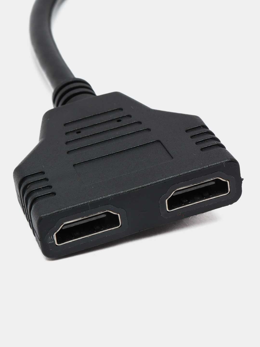 Кабель разветвитель HDMI (сплиттер) на 2 порта, 1 вход 2 выхода, 30 см