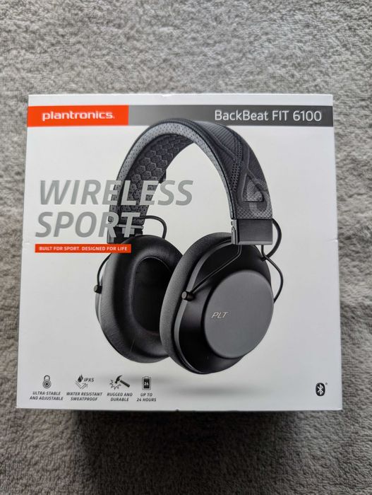 Casti Bluetooth Plantronics BackBeat Fit 6100 Sport Negru