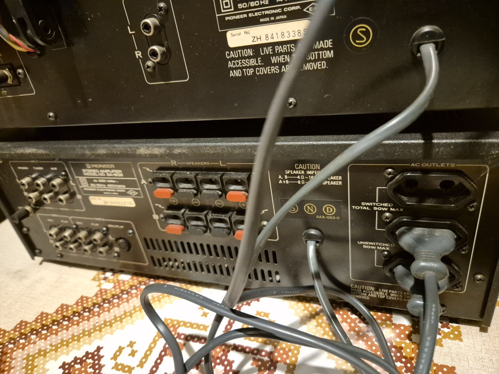 Pioneer SA608 blue linie amplif tuner deck (akai sony)