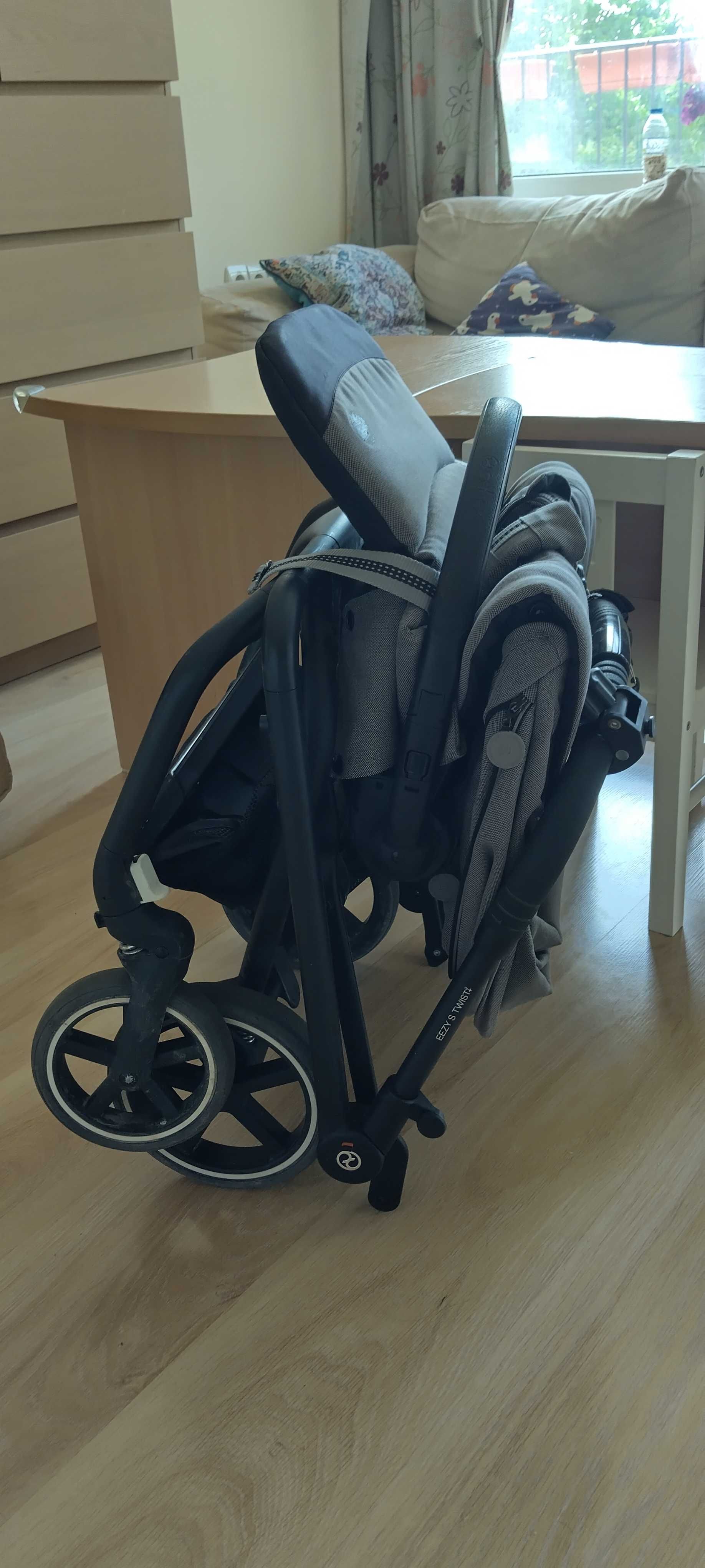 Бебешка количка Cybex Eezy S Twist + 2 в цвят soho grey