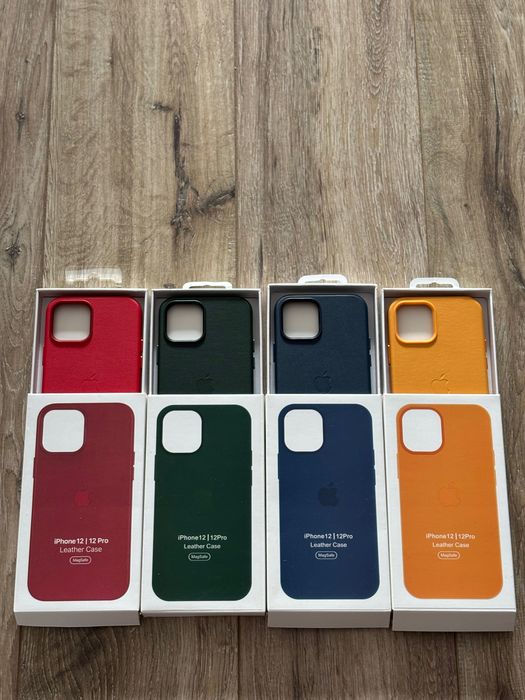 Husa de Piele cu MagSafe pentru iPhone 12 sau 12 Pro