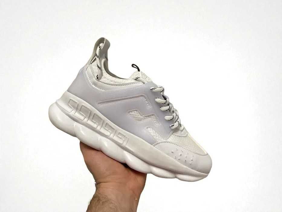 Adidasi Versace Chain Reaction Alb - Adidasi Unisex - Verificare