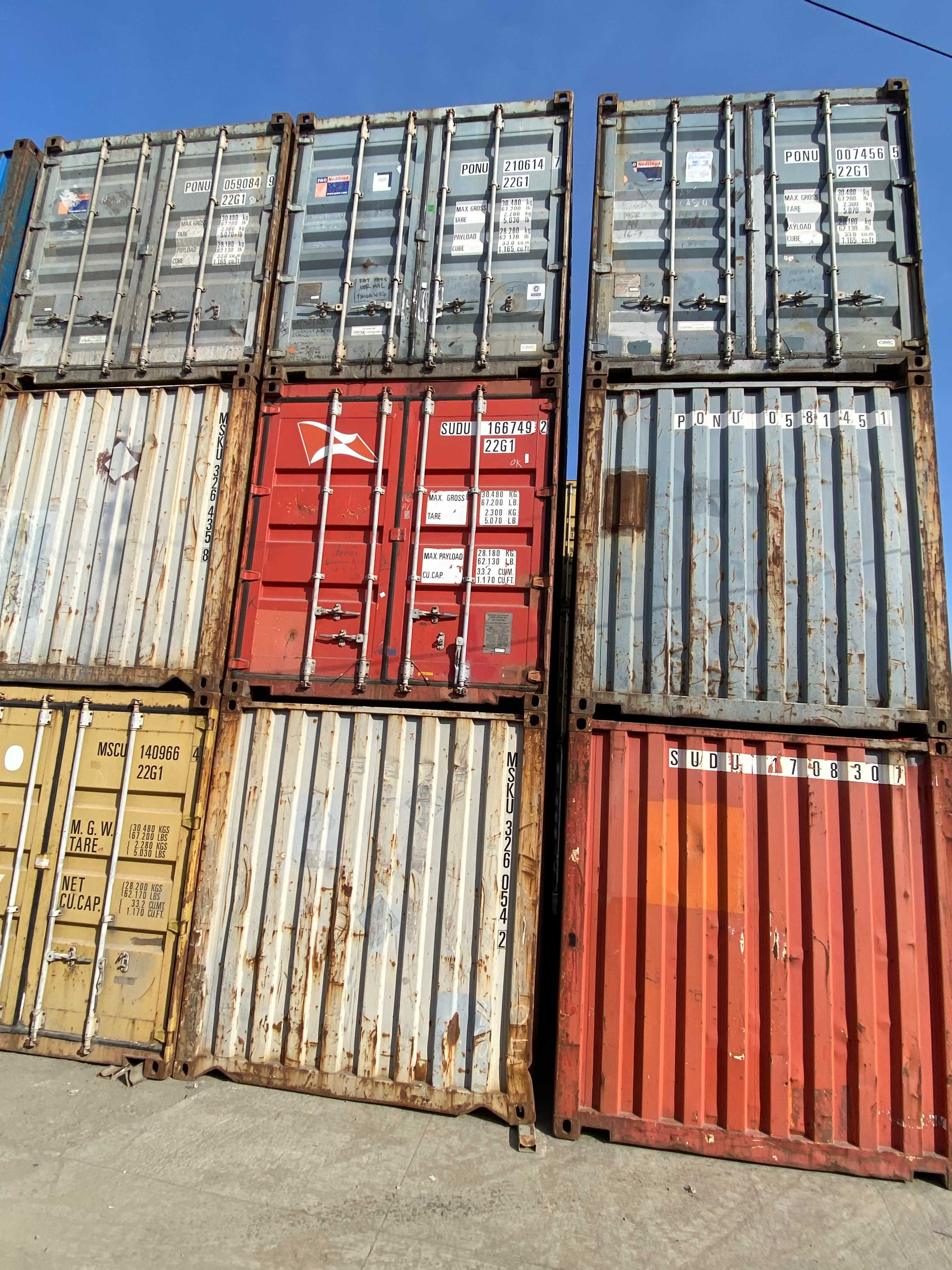 Container maritim 6m vanzare din stoc IMPORT DIRECT