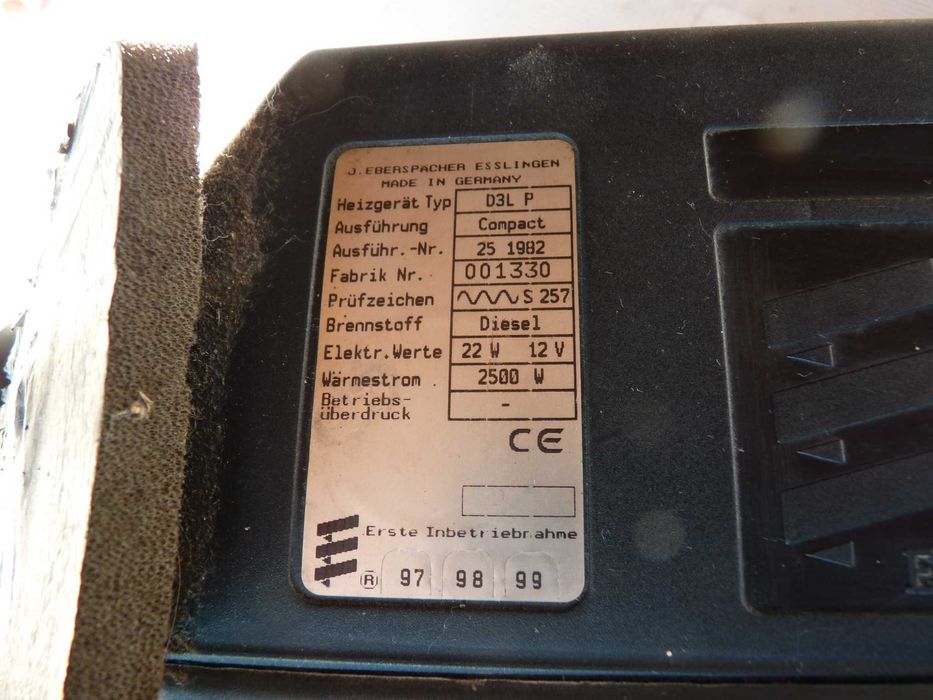 Суха печка на 12V Eberspächer D3L