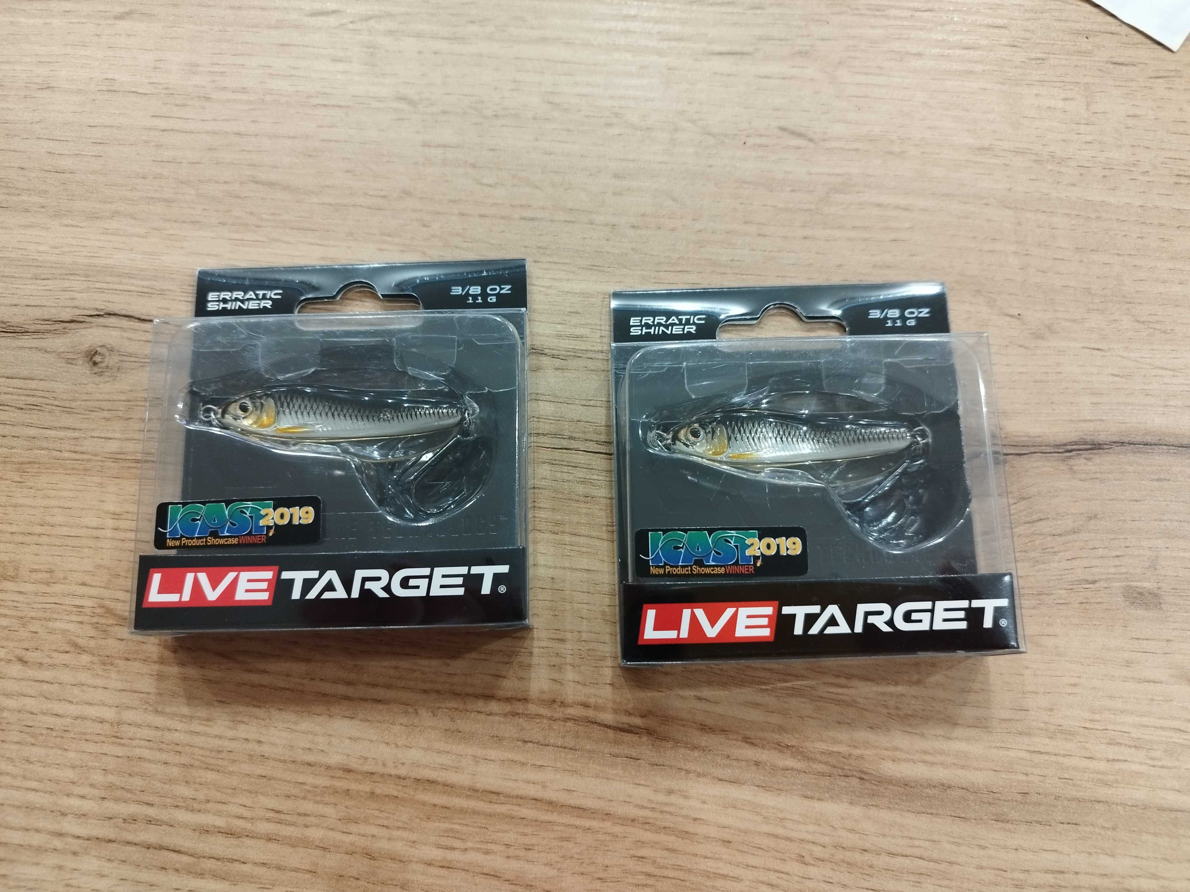Клатушка/блесна Livetarget Erratic Shiner 5.5cm 11g silver/black