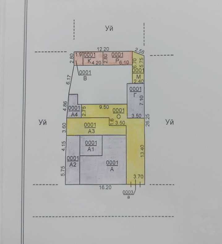 ул.Сарыкульская Локомотив София 4.26-сотки старый дом фасад 16,20 м