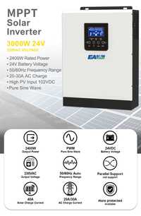 3KVA 24V 2400W Solar Charger Inverter Hybrid  220v Pure Sine Wave ANRE