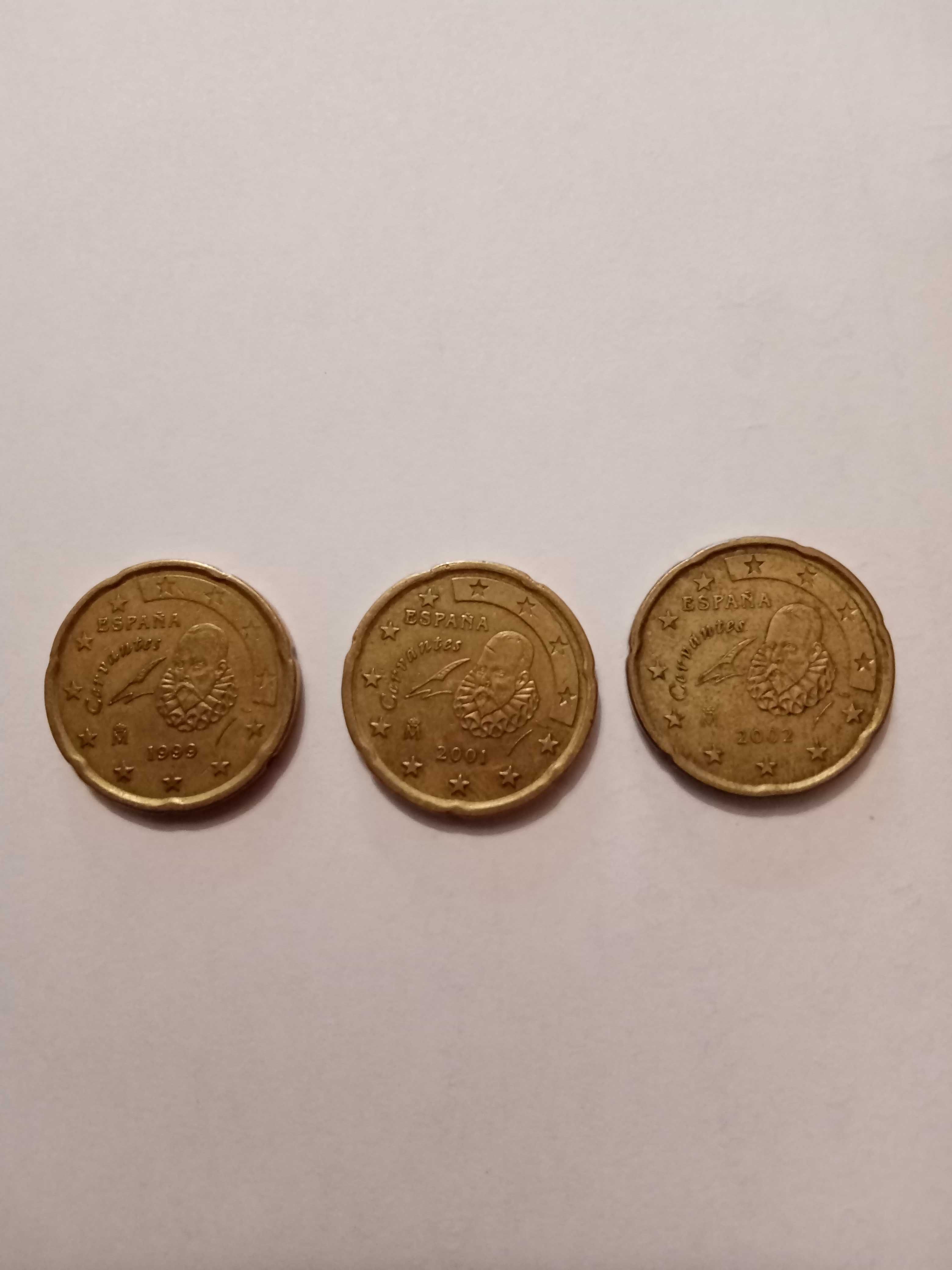 Moneda 20 euro cent 1999,2001 Spania