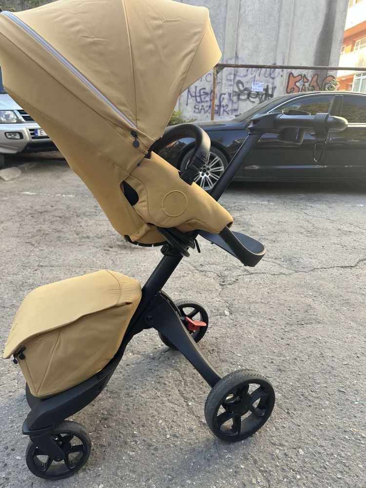 Stokke Xplory X + кош за новородено
