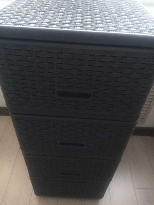 Новый комод пластиковый Patisson 2015-02, 38x91x48 см, 4х-секционный