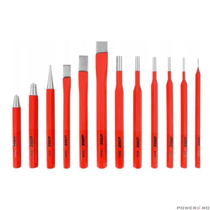 Set dalti pentru tamplarie, 12 piese, Verke