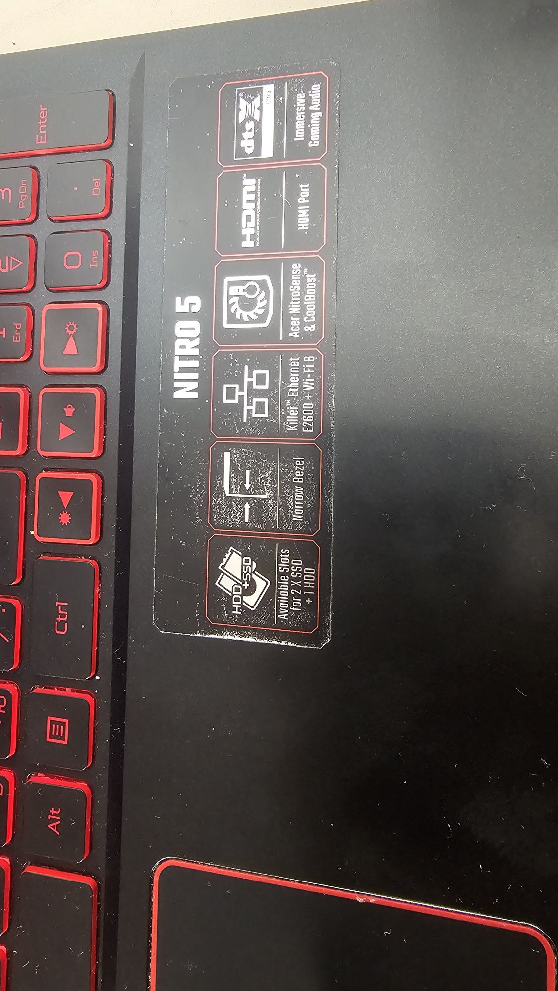 Acer Nitro 5    Windows 11pro