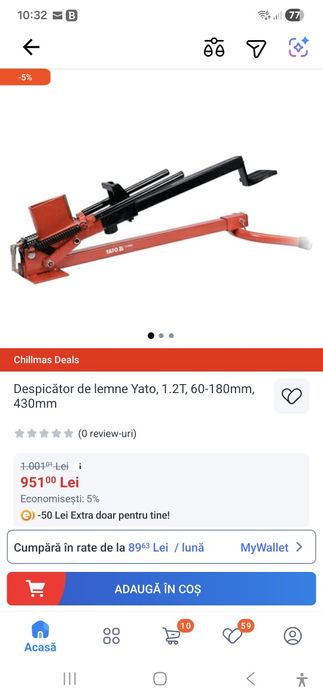 Vând despicator Yato 79943