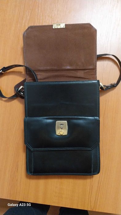 Borseta barbati, Davil Bag, piele naturala, noua