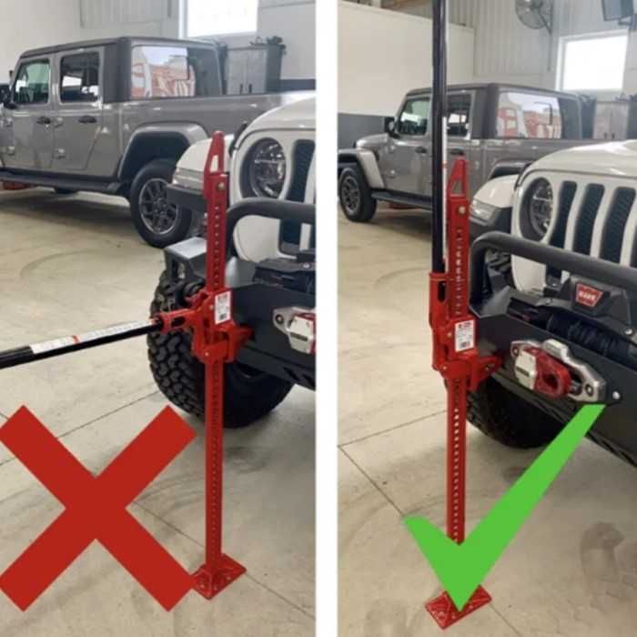 Латерна Automat, Крик off-road, 150см, 3000кг, Червен