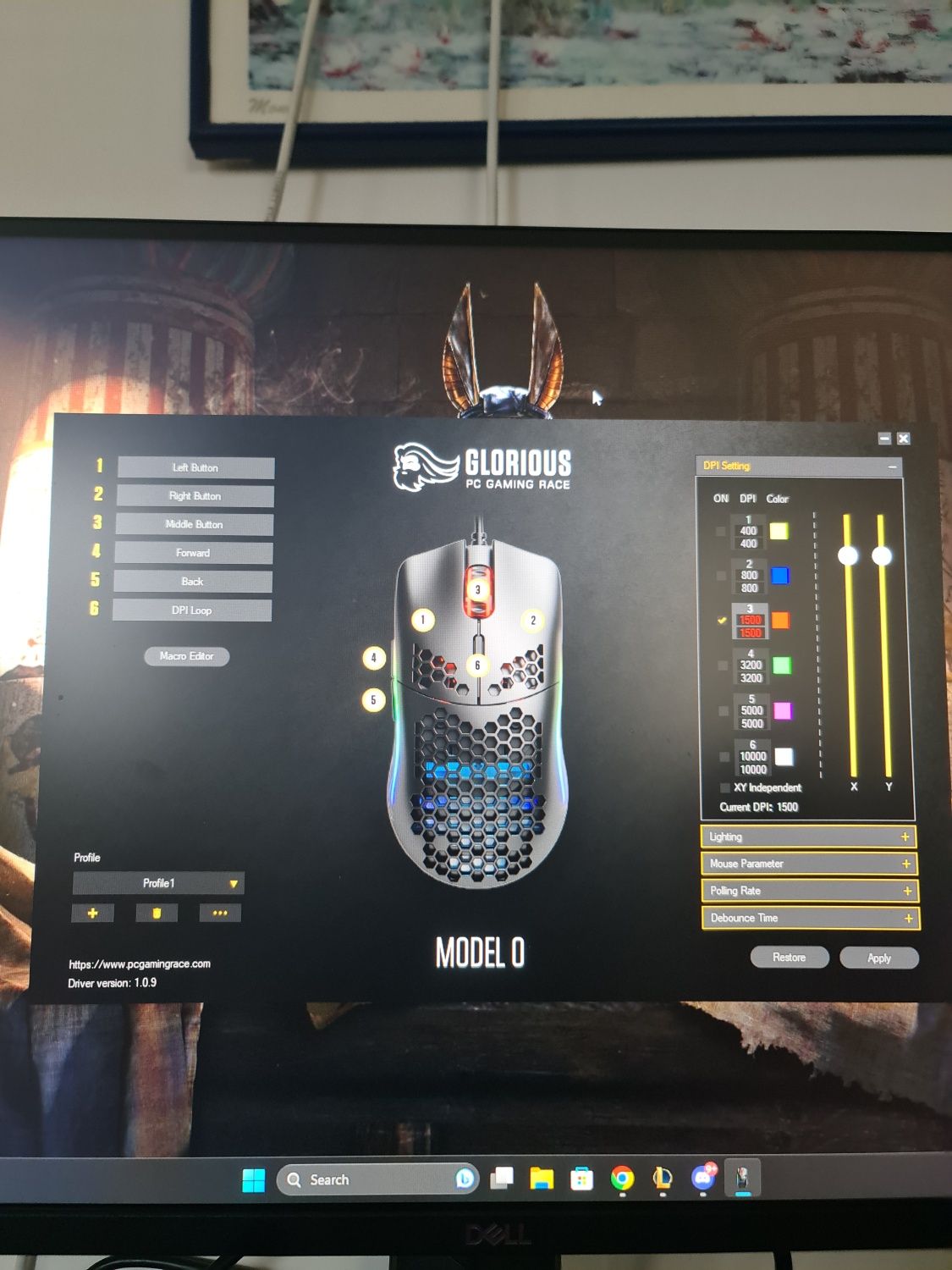 Mouse gaming glorious model 0, 67 grame