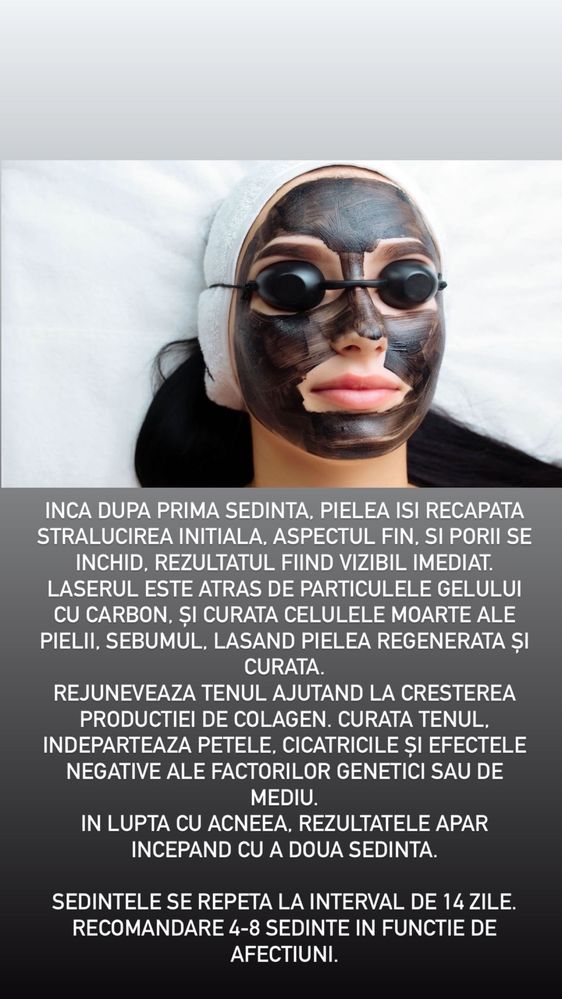 Tratament facial Carbon Peeling - Hollywood Peel