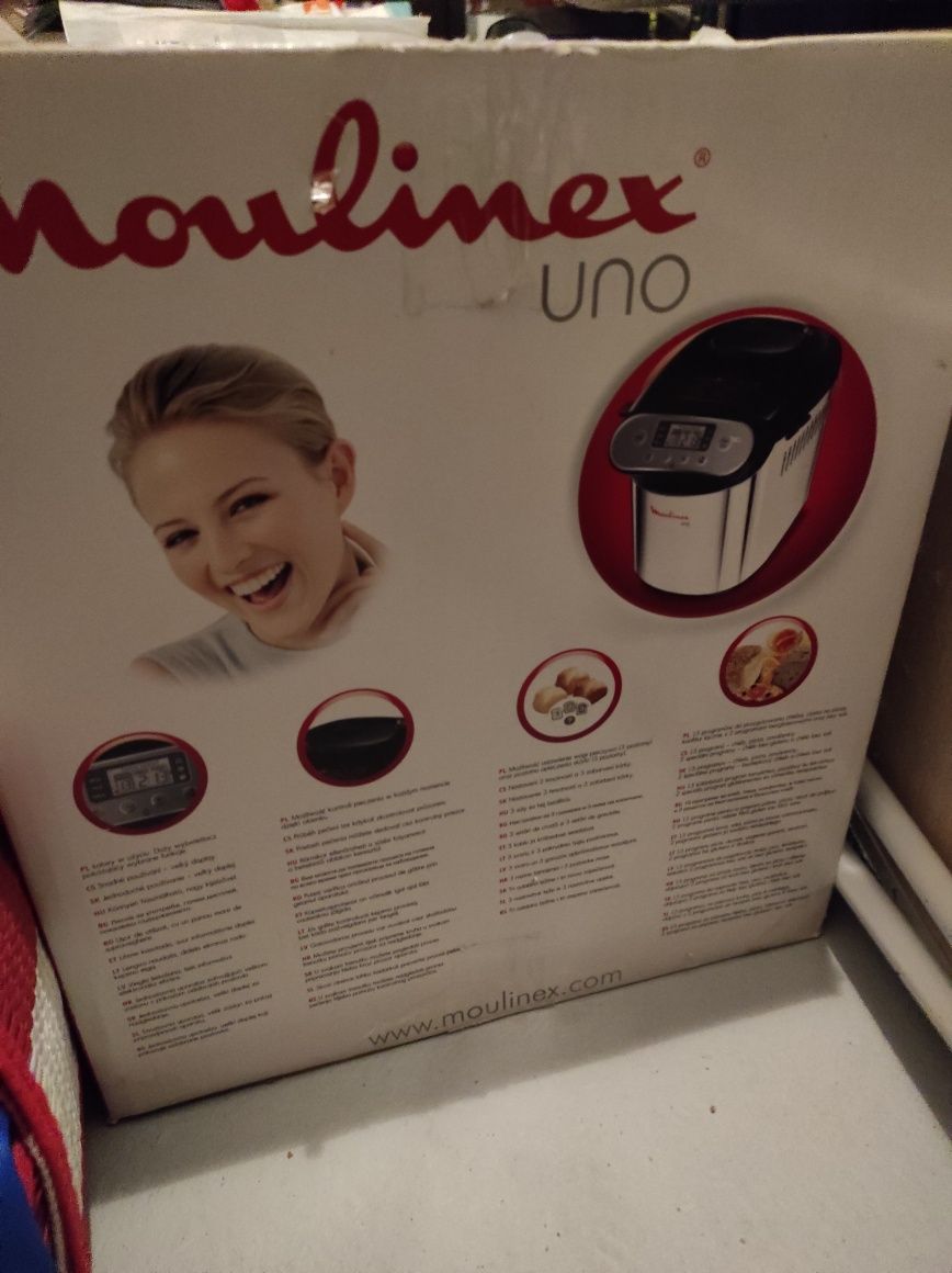 Masina de paine Moulinex Uno OW310E, 700 W, 1000 g, 15 programe, Negru