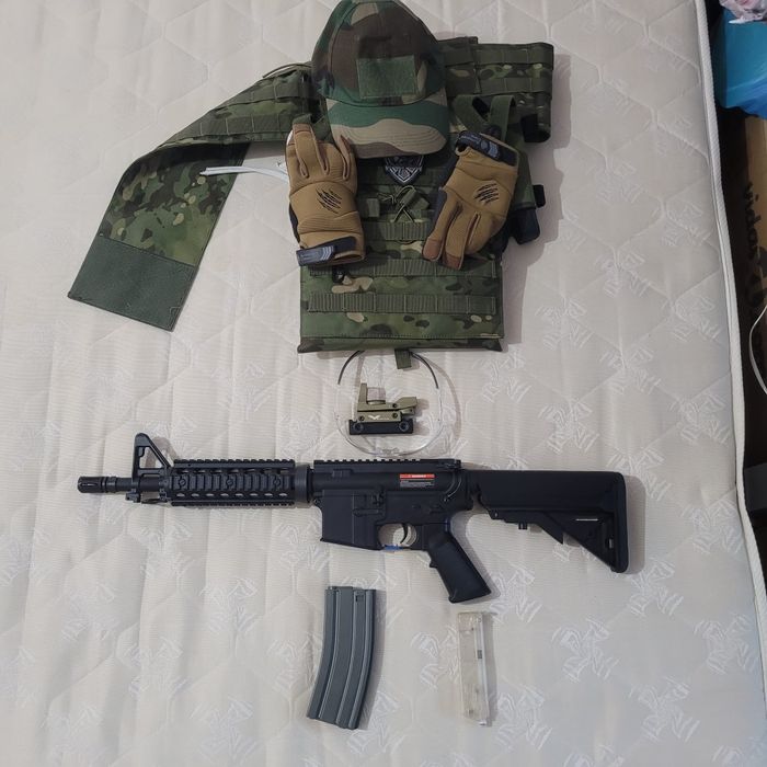 Replica M4A1 CQB CM.506 Neagra Cyma-Greutate 1890g,tip baterie NiMH,vi