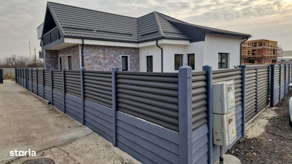 Vilă individuală P+1 – 8 camere, 3 băi, teren 412 mp – Domnești