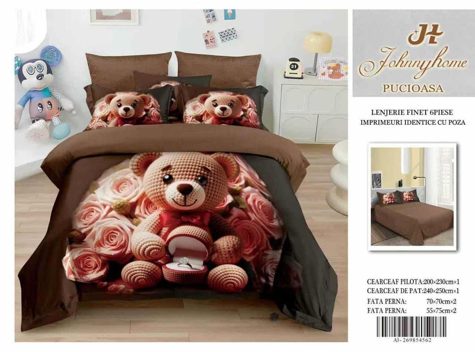 Lenjerie de pat finet 3 D