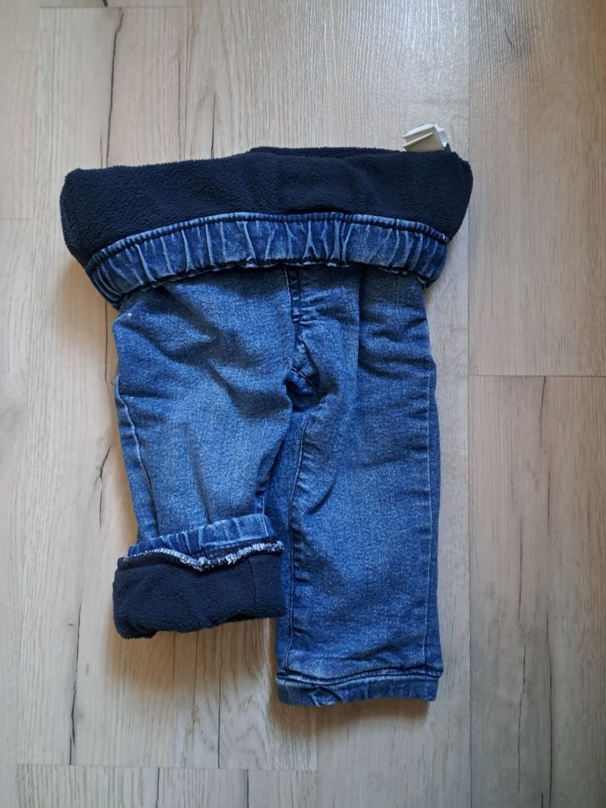 Blugi/ Jeans /pantaloni căptușiți, pentru băiat, mărimea 80