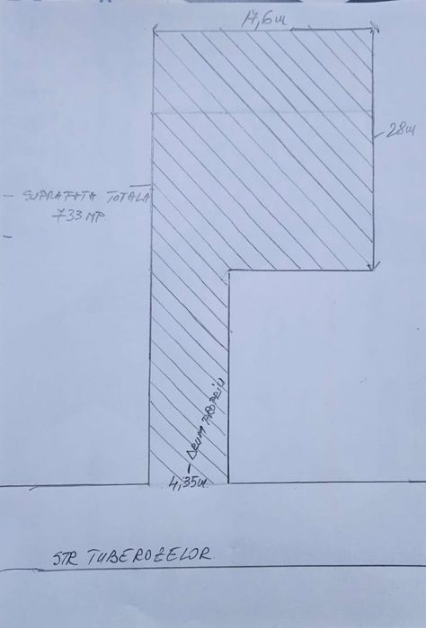 Teren intravilan 1 Decembrie str. Tuberozelor
