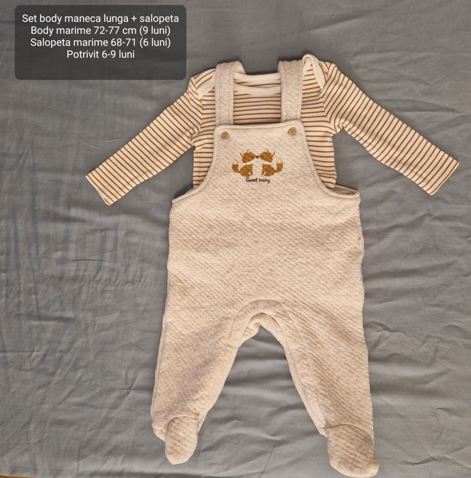 Set 2 salopete calduroase bebe