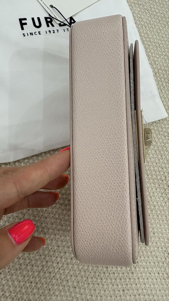 Чанта Furla 1927 mini цвят розе