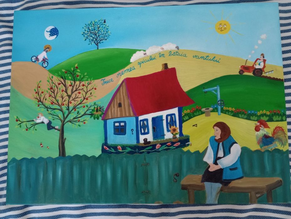 Pictură naivă in ulei