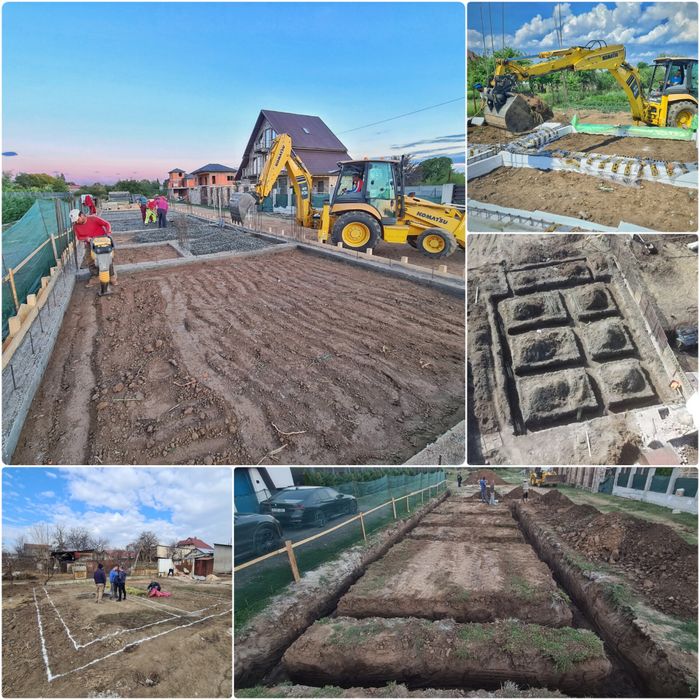 sapatura, piconat, fosa, fundatie, demolare, piscina, nisip, pietris