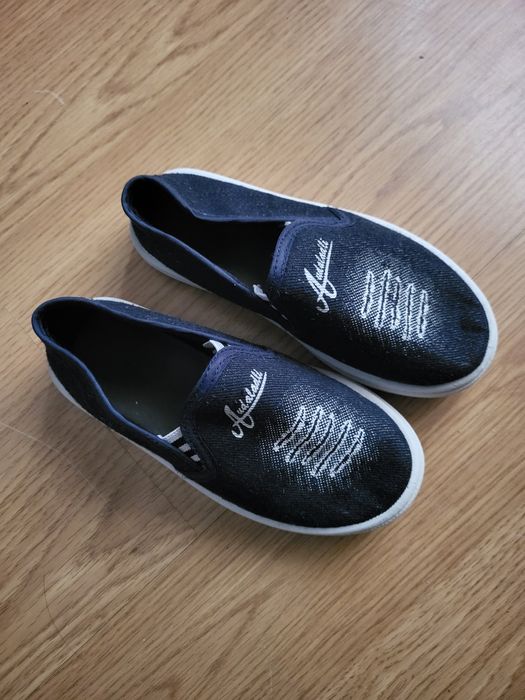 Мокасины джинсовые детские