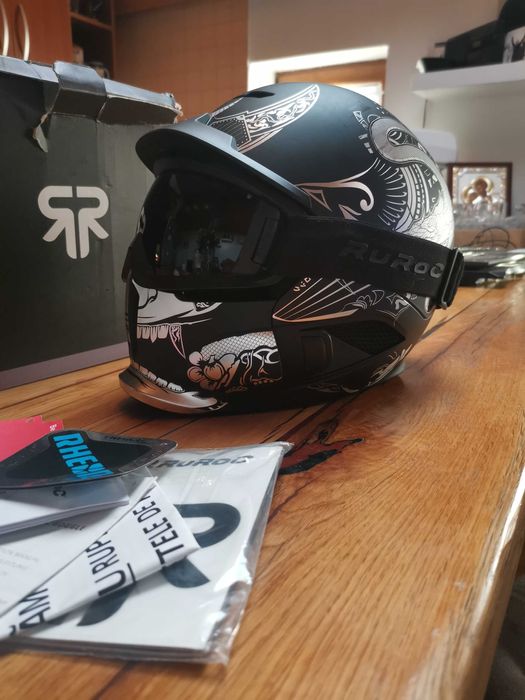 Vând Casca Ski Ruroc RG1-DX Platinum Ronin YL/S