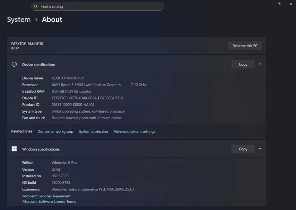 Noutbuk Lenovo IdeaPad flex 5