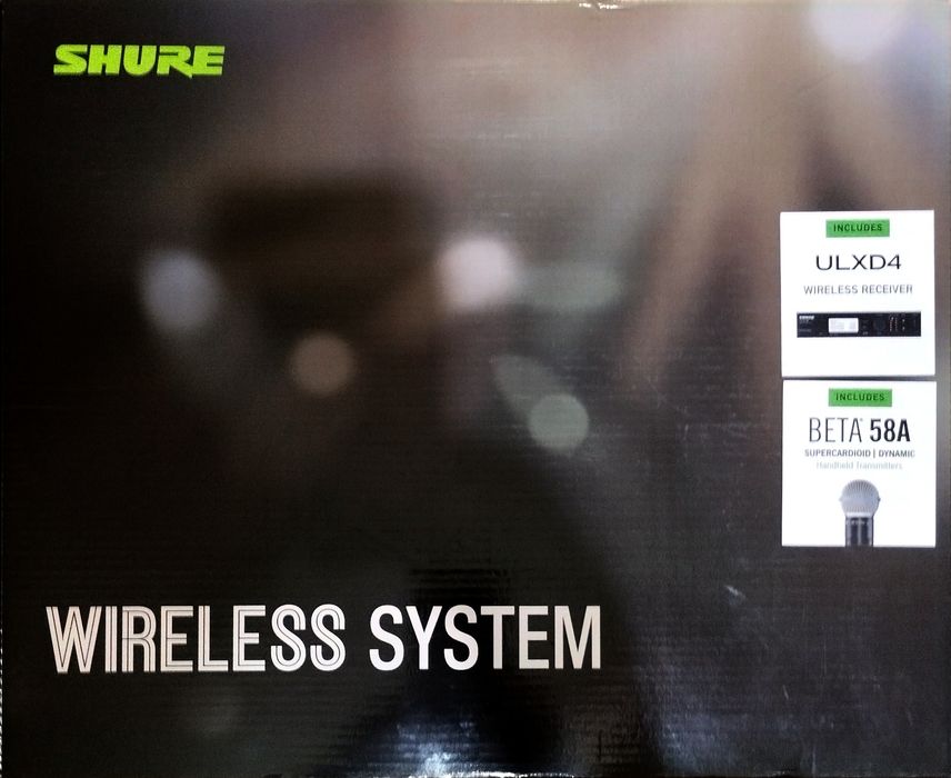 Shure ULXD beta 58A model placă mare.