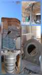 Sablare cu gheata carbonica, nisip, vopsire in camp electrostatic