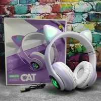 Безжични детски слушалки Bluetooth слушалки със светлина Cat-23M